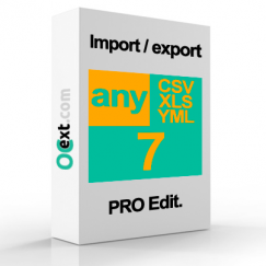anyCSV/XLS/YML PRO 7 импорт CSV, XLS, YML и файлов эксель в OpenCart 2, 3